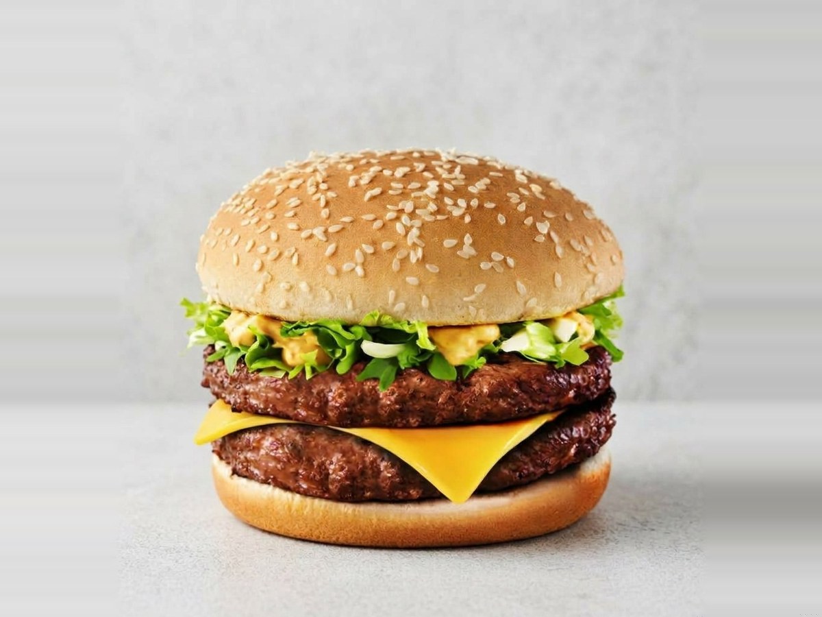Maxi Giant : steak 90 g et deux cheddars