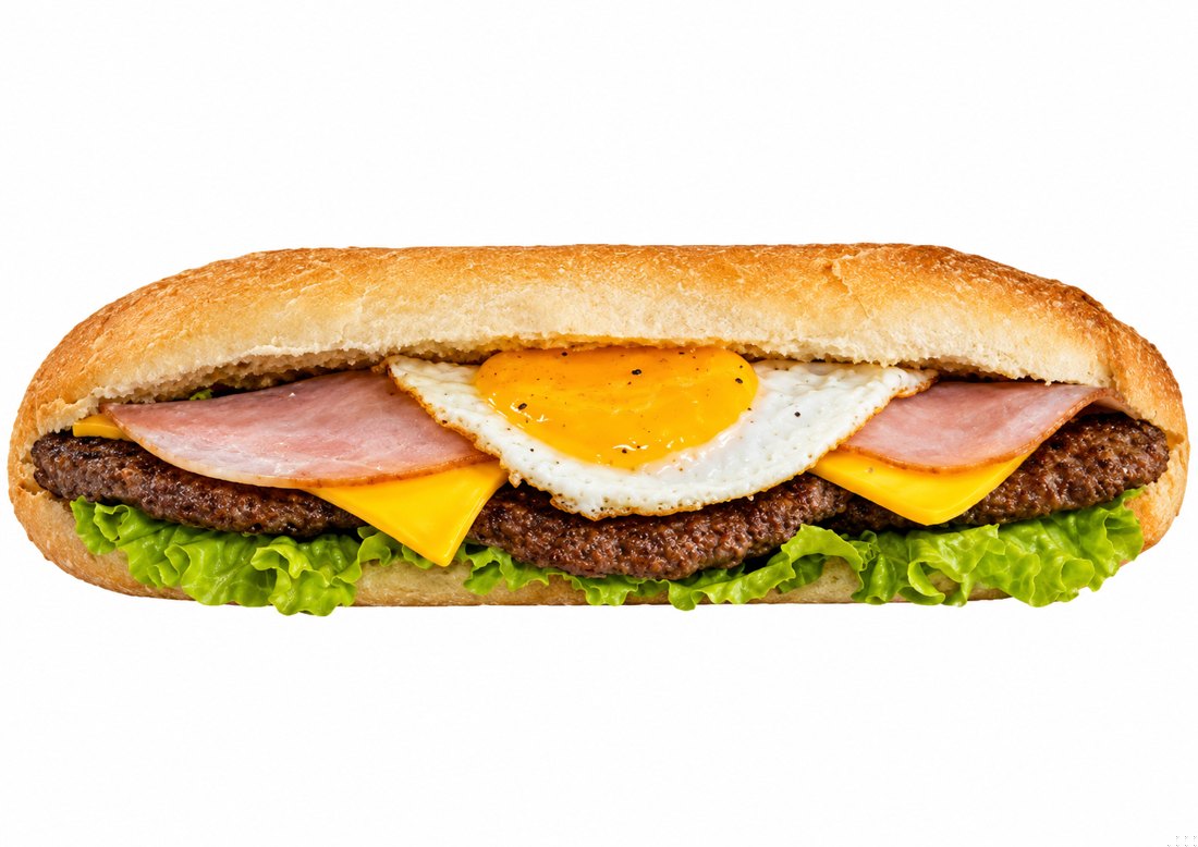 Triple Steak : trois steaks, œuf, fromage et jambon